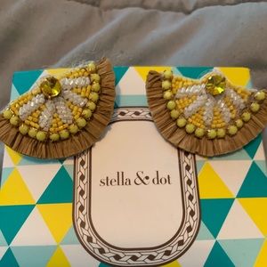 Stella & Dot lemon earrings